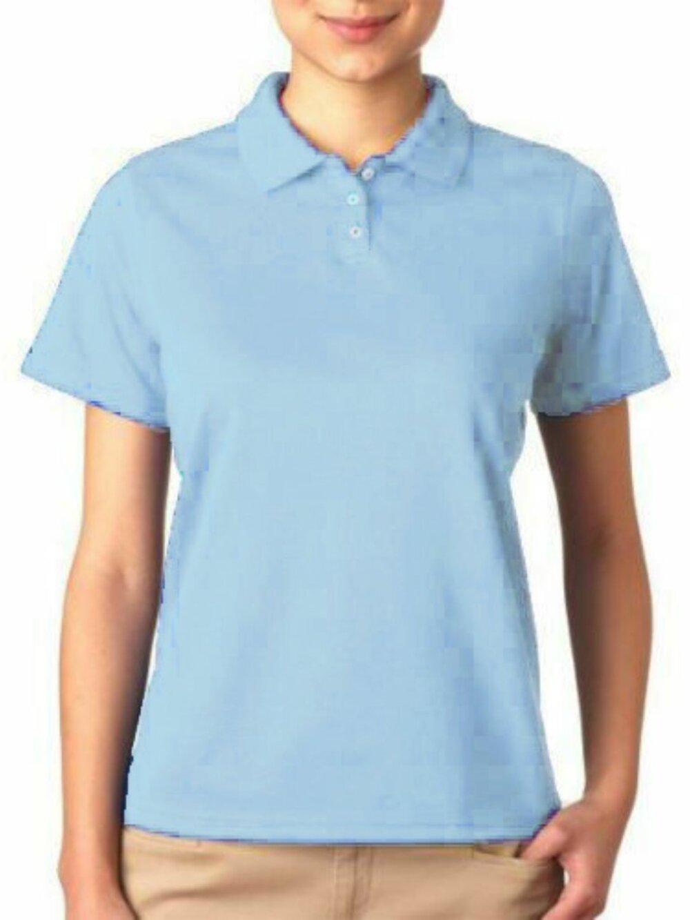 Outer Banks Cool Dri Polo Shirt Women Small Light Blue NWT Cotton Blend NEW